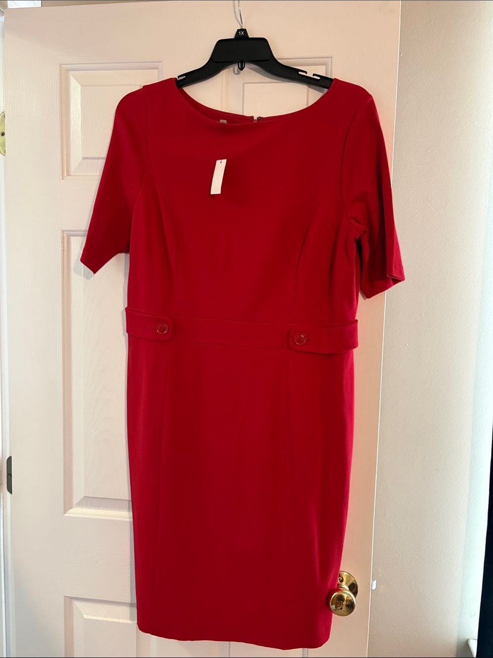NWT Talbots Classic Red Sheath Dress - Elegant Work & Event Style